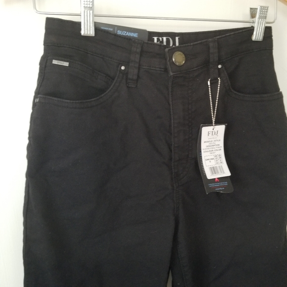 NWT French Dressing Jeans "Suzanne" Womens Black High Rise Cropped Pants Size 6 - Picture 6 of 15
